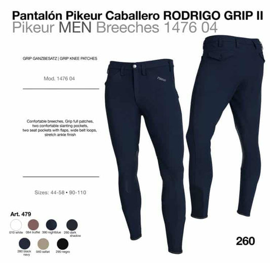 PANTALÓN PIKEUR CABALLERO RODRIGO GRIP II 147604 479 - Tienda Hípica Online | D’Hispania ®
