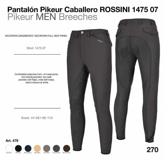 PANTALÓN PIKEUR CABALLERO ROSSINI 1475-07 479 - Tienda Hípica Online | D’Hispania ®