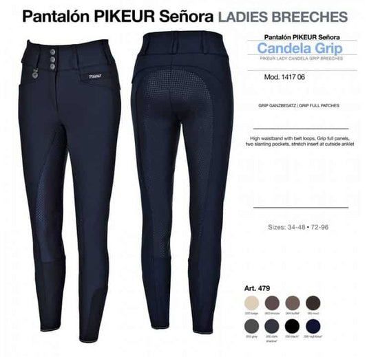 PANTALÓN PIKEUR SEÑORA CANDELA GRIP 1417-06 ART.479 - Tienda Hípica Online | D’Hispania ®