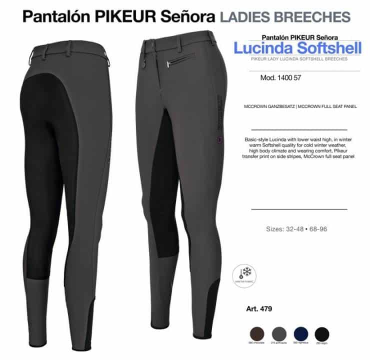 PANTALÓN PIKEUR SEÑORA LUCINDA SOFTSHELL 1400-57 481 - Tienda Hípica Online | D’Hispania ®