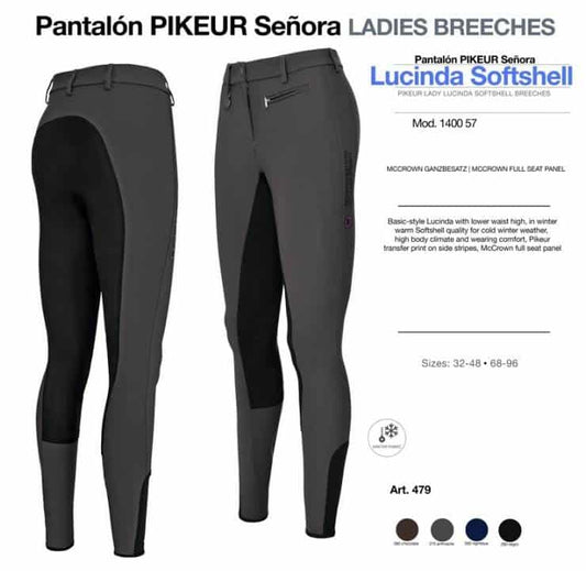 PANTALÓN PIKEUR SEÑORA LUCINDA SOFTSHELL 1400-57 481 - Tienda Hípica Online | D’Hispania ®