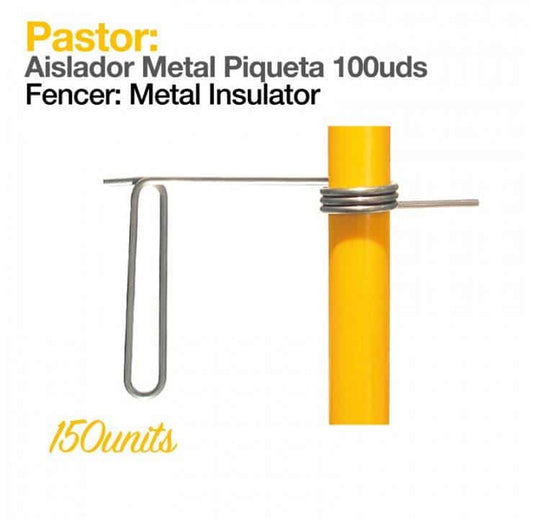 PASTOR: AISLADOR METAL PIQUETA 100uds - Tienda Hípica Online | D’Hispania ®