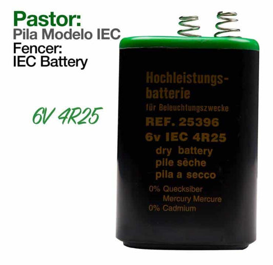 PASTOR: PILA MODELO IEC 6V 4R25 - Tienda Hípica Online | D’Hispania ®