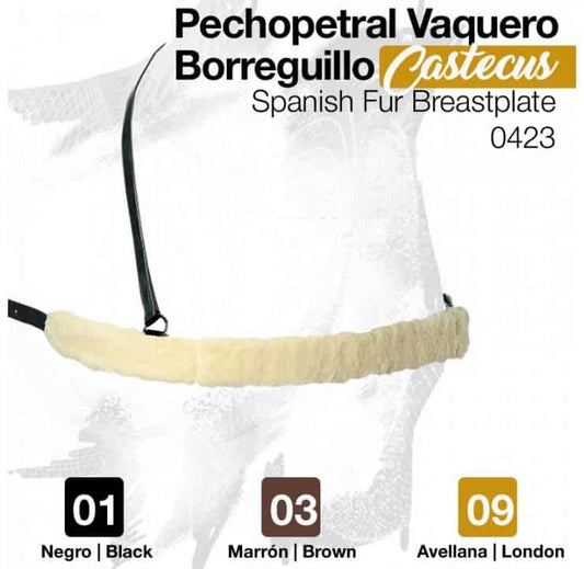 PECHOPETRAL VAQUERO BORREGUILLO CASTECUS - Tienda Hípica Online | D’Hispania ®