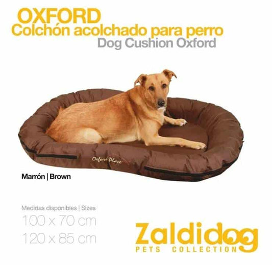 PERRO COLCHÓN ACOLCHADO OXFORD MARRÓN - Tienda Hípica Online | D’Hispania ®