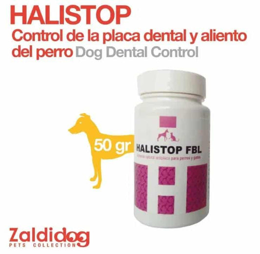 PERRO CONTROL PLACA DENTAL Y ALIENTO HALISTOP 50gr - Tienda Hípica Online | D’Hispania ®