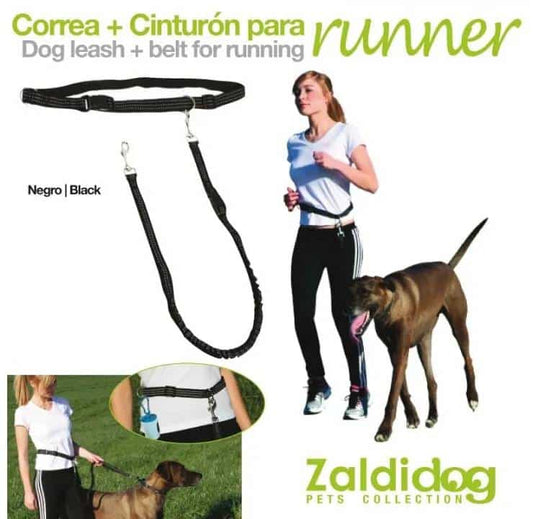 PERRO CORREA + CINTURON PARA RUNNER 1-1.40m - Tienda Hípica Online | D’Hispania ®