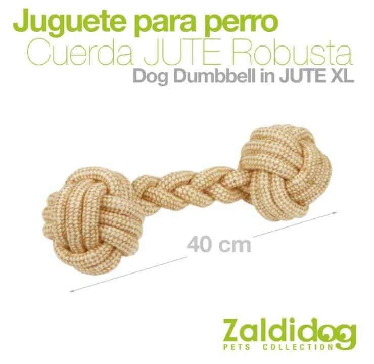 PERRO JUGUETE CUERDA ROBUSTA DE JUTE XL 12cm x 40cm - Tienda Hípica Online | D’Hispania ®