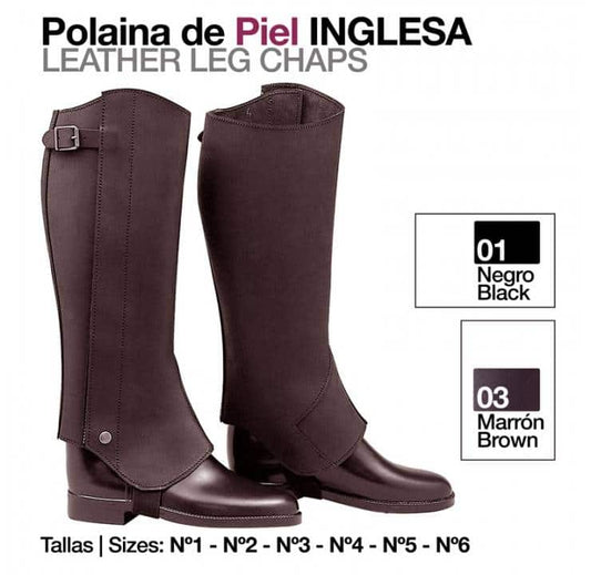 POLAINA PIEL INGLESA - Tienda Hípica Online | D’Hispania ®