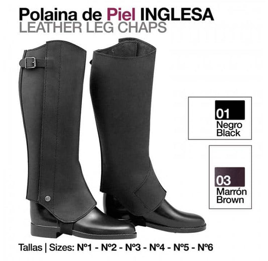 POLAINA PIEL INGLESA - Tienda Hípica Online | D’Hispania ®