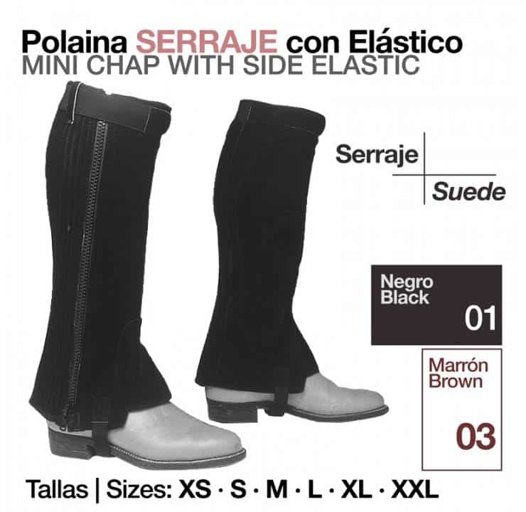POLAINA SERRAJE CON ELÁSTICO - Tienda Hípica Online | D’Hispania ®