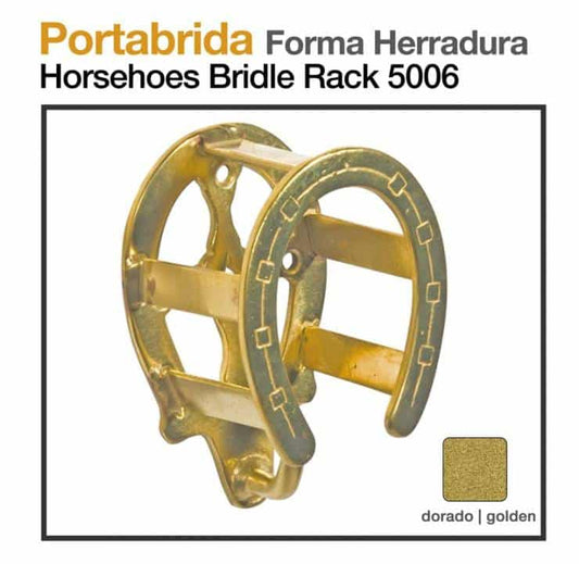 PORTABRIDA FORMA HERRADURA DORADO 5006 - Tienda Hípica Online | D’Hispania ®