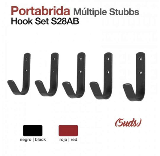 PORTABRIDA MÚLTIPLE STUBBS S28AB 5UDS - Tienda Hípica Online | D’Hispania ®