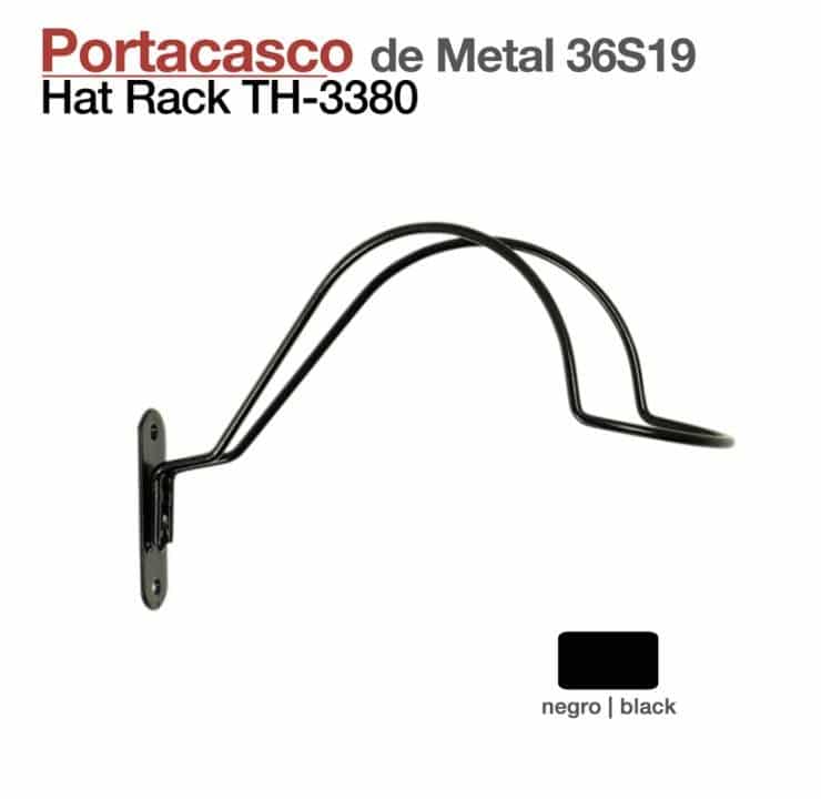 PORTACASCO MONTAR DE METAL 36S19 NEGRO - Tienda Hípica Online | D’Hispania ®