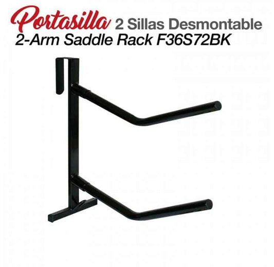 PORTASILLA 2 SILLAS DESMONTABLE F36S72BK - Tienda Hípica Online | D’Hispania ®
