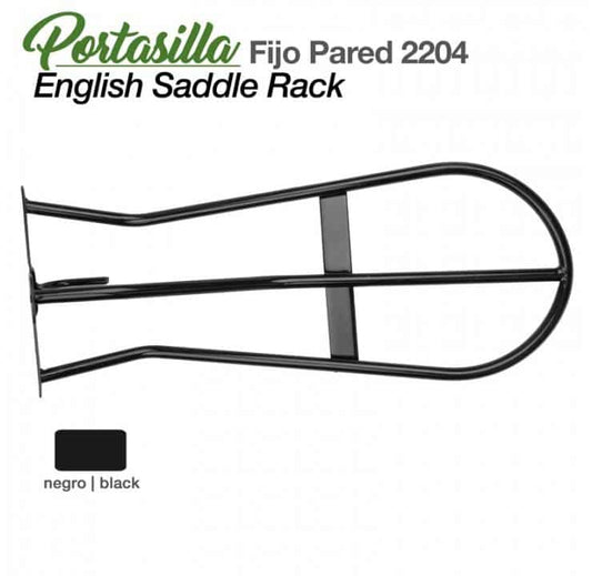 PORTASILLA FIJO PARED 2204 NEGRO - Tienda Hípica Online | D’Hispania ®