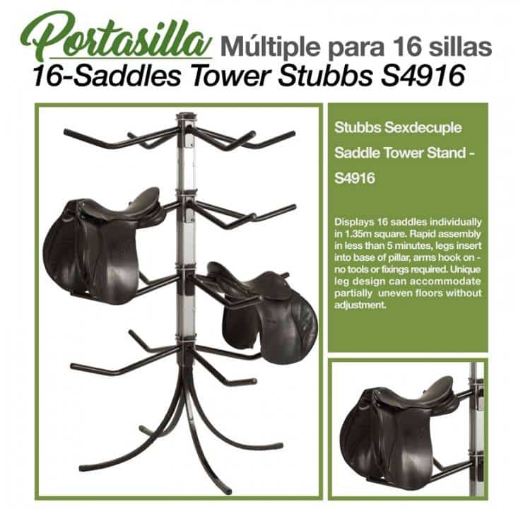 PORTASILLA MÚLTIPLE PARA 16 SILLAS S4916 STUBBS - Tienda Hípica Online | D’Hispania ®