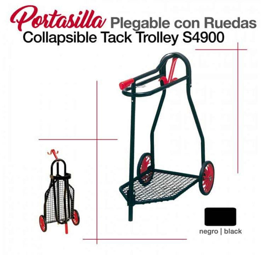 PORTASILLA PLEGABLE CON RUEDAS S4900 - Tienda Hípica Online | D’Hispania ®