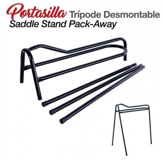 PORTASILLA TRÍPODE DESMONTABLE TH-3217B NEGRO - Tienda Hípica Online | D’Hispania ®