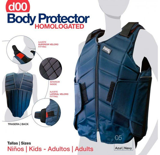 PROTECTOR BODY HOMOLOGADO D00 AZUL - Tienda Hípica Online | D’Hispania ®