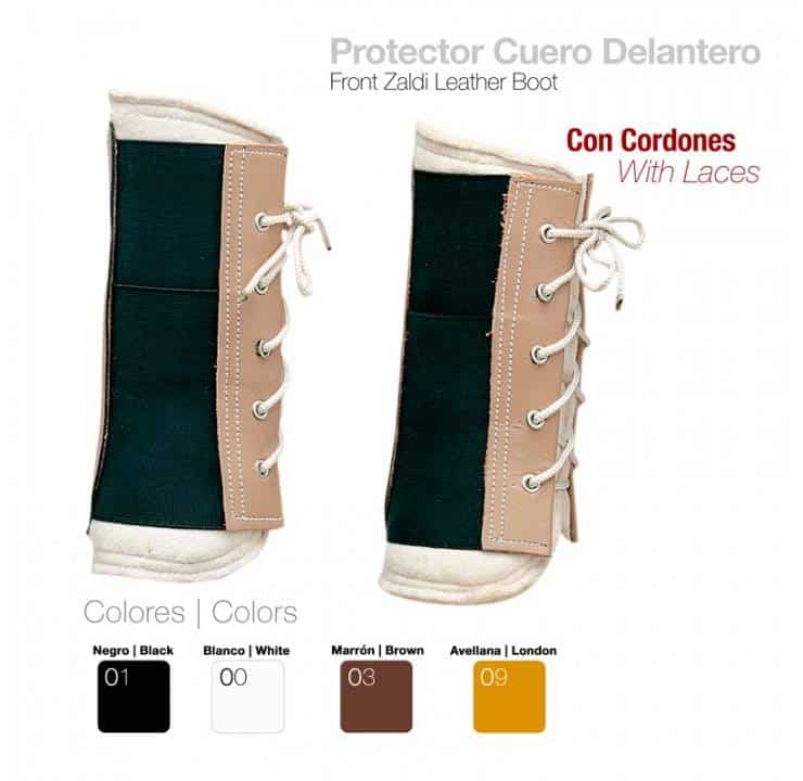 PROTECTOR CUERO DELANTERO CORDONES - Tienda Hípica Online | D’Hispania ®