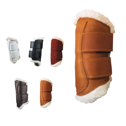 PROTECTOR ZALDI EXTRA CUERO BORREGUILLO MANO - Tienda Hípica Online | D’Hispania ®