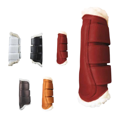 PROTECTOR ZALDI EXTRA CUERO BORREGUILLO PIE - Tienda Hípica Online | D’Hispania ®