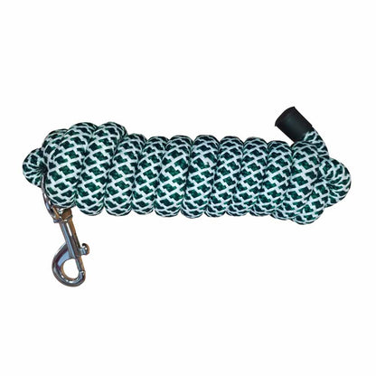 Ramale fuerte con mosquetón MLI-501 de 2.20m, cuerda de equitación resistente, ideal para entrenamiento y paseos a caballo.