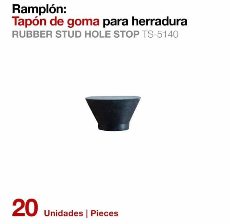 RAMPLÓN TAPÓN GOMA PARA HERRADURA TS-5140 20uds - Tienda Hípica Online | D’Hispania ®