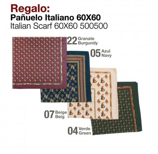 REGALO PAÑUELO ITALIANO 60X60 500500 - Tienda Hípica Online | D’Hispania ®