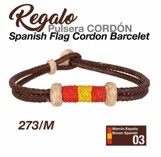 REGALO PULSERA CORDÓN 573M MARRÓN ESPAÑA - Tienda Hípica Online | D’Hispania ®