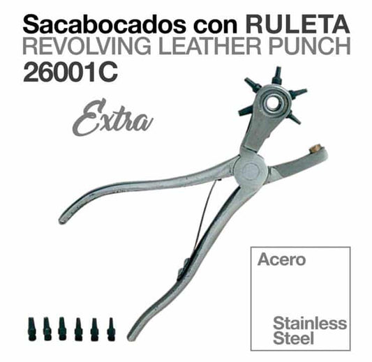 SACABOCADOS ACERO CON RULETA EXTRA 26001C - Tienda Hípica Online | D’Hispania ®