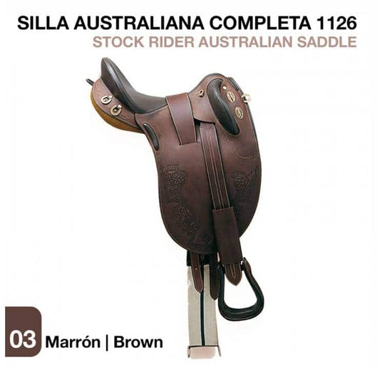 SILLA AUSTRALIANA COMPLETA 1126 - Tienda Hípica Online | D’Hispania ®