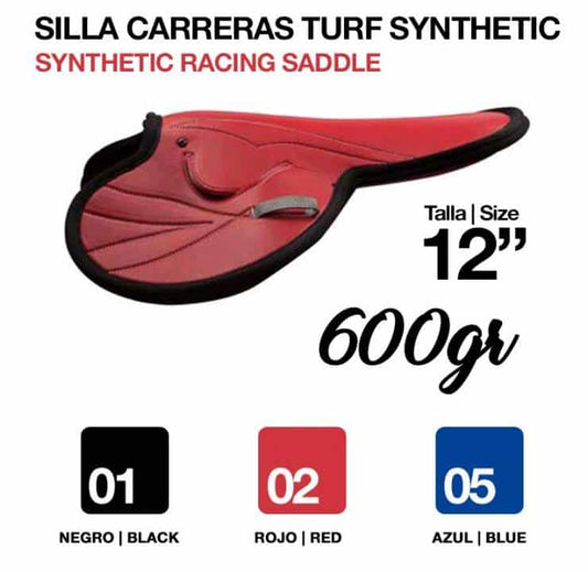 SILLA CARRERAS TURF SYNTHETIC 12" (600gr) - Tienda Hípica Online | D’Hispania ®