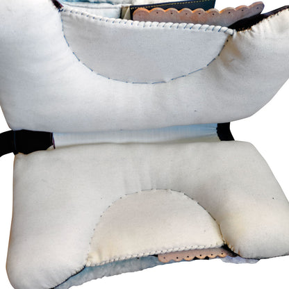 Silla Castecus vaquera modelo Andalucía para montar a caballo, con asiento de cuero y detalles tradicionales.
