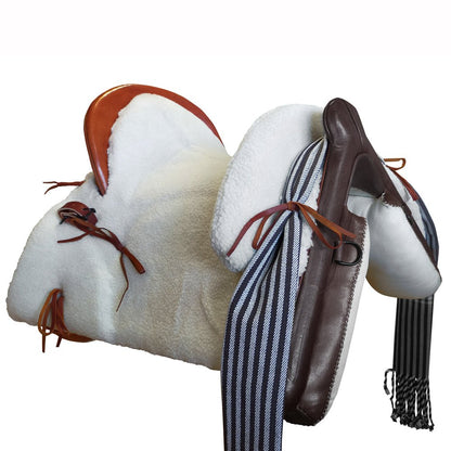 Silla de montar a caballo Castecus Vaquera Modelo Rocío Mixta Eco, en cuero ecológico, para montar a caballo.