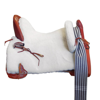 Silla de montar a caballo Castecus Vaquera Modelo Rocío Mixta Eco en cuero y madera, ideal para equitación vaquera.
