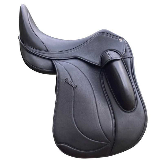 SILLA DE DOMA OMEGA MONOFALDÓN MUSLERA CON PUENTES INTERCAMBIABLES 17.5'' - Tienda Hípica Online | D’Hispania ®