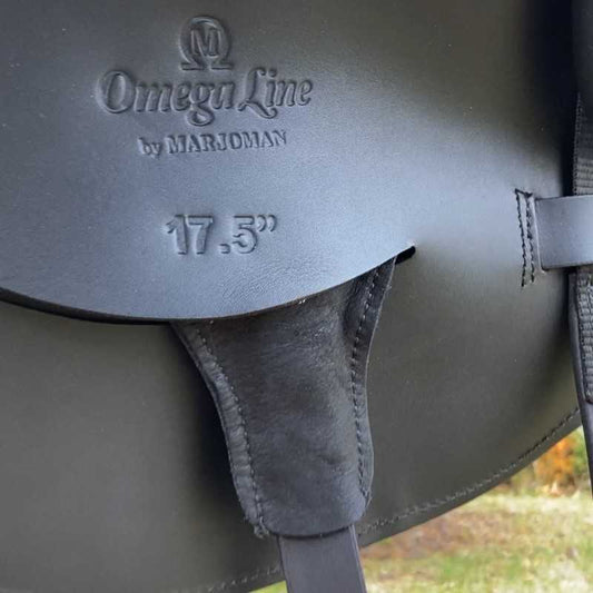 SILLA DE DOMA OMEGA MONOFALDÓN MUSLERA CON PUENTES INTERCAMBIABLES 17.5'' - Tienda Hípica Online | D’Hispania ®
