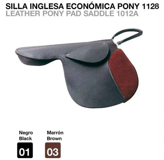 SILLA INGLESA ECONÓMICA PONY 1128 - Tienda Hípica Online | D’Hispania ®