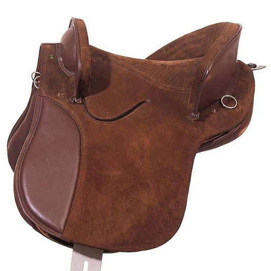 SILLA MARJOMAN POTRERA CUERO DOBLE ANTE - Armadura Termoformable Curtición Vegetal - Tienda Hípica Online | D’Hispania ®