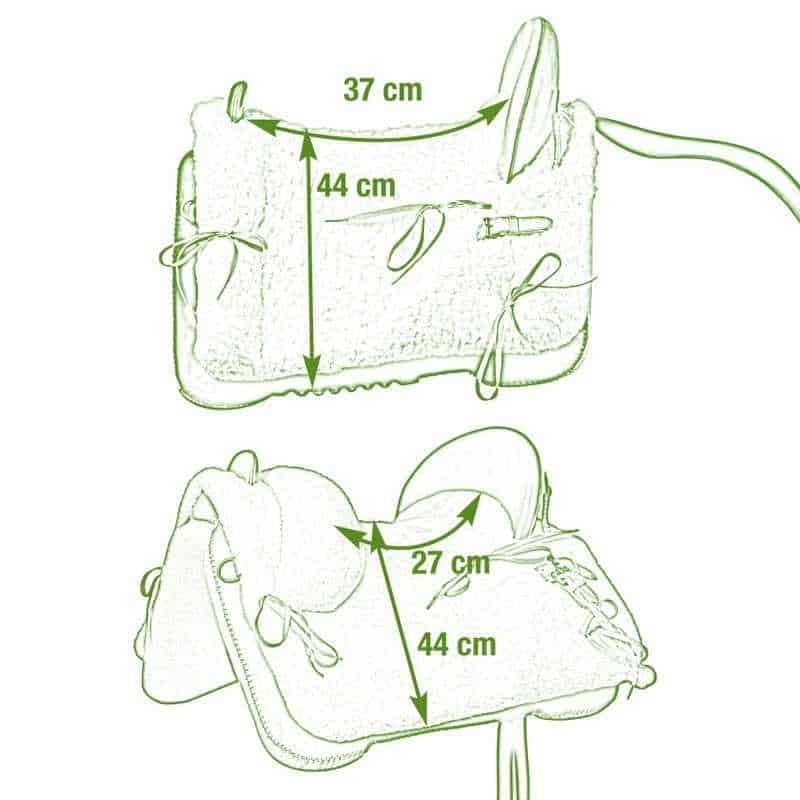 SILLA MARJOMAN VAQUERA FIBRA MIXTA COMPLETA - Tienda Hípica Online | D’Hispania ®