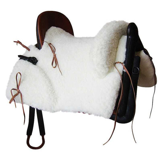 SILLA MARJOMAN VAQUERA MIXTA LISA BORREGO SINTET. - Tienda Hípica Online | D’Hispania ®