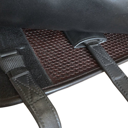 SILLA MEDIEVAL ESPAÑOLA AZSH786 NEGRO - Estética Medieval Repujados Tradicionales Treeless - Tienda Hípica Online | D’Hispania ®