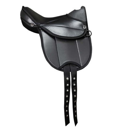 Silla sintética Pony Shetland completa de 12" de la tienda hípica D'Hispania, ideal para iniciación y caballos pequeños.