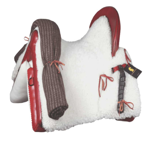 SILLA VAQUERA LEBRIJA COLOR CEREZA - Tienda Hípica Online | D’Hispania ®