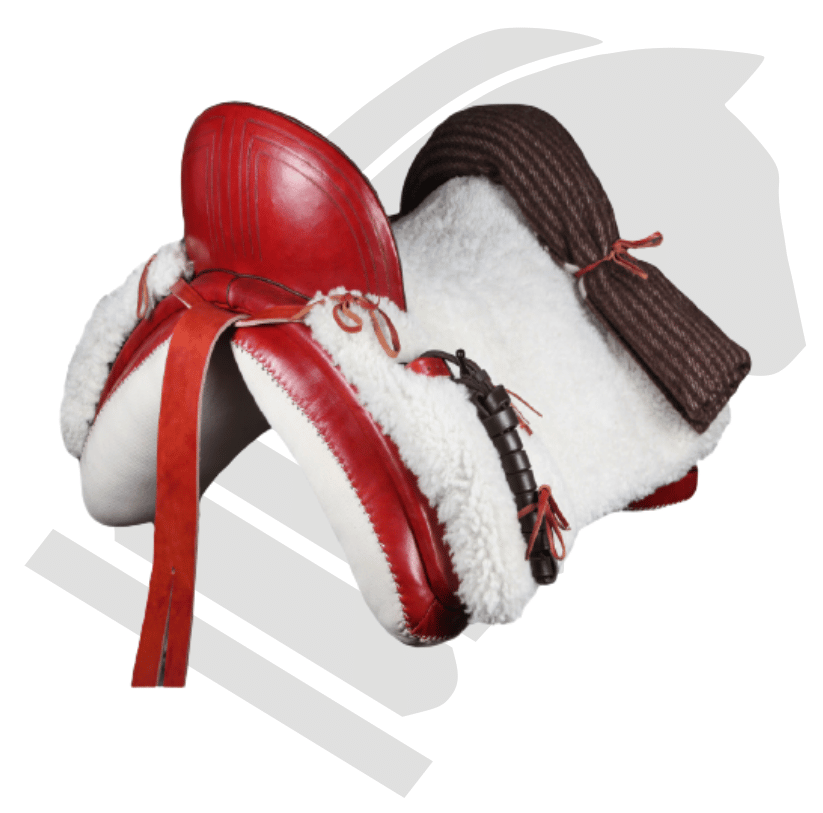 SILLA VAQUERA LEBRIJA COLOR CEREZA - Tienda Hípica Online | D’Hispania ®