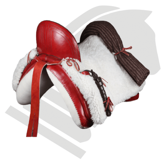 SILLA VAQUERA LEBRIJA COLOR CEREZA - Tienda Hípica Online | D’Hispania ®