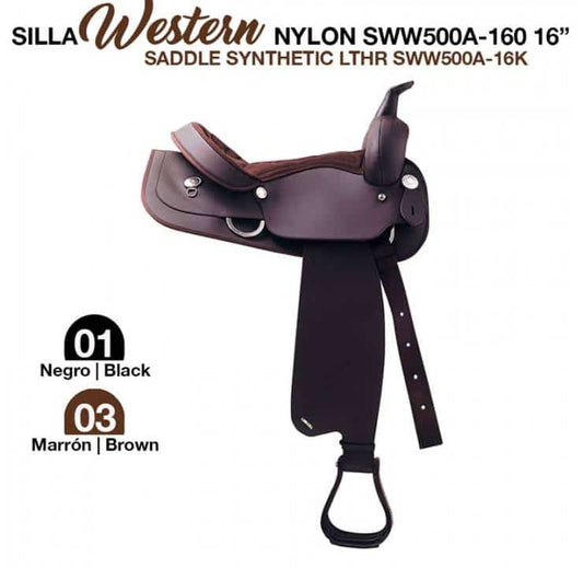 SILLA WESTERN NYLON SWW500A-160 16 - Tienda Hípica Online | D’Hispania ®
