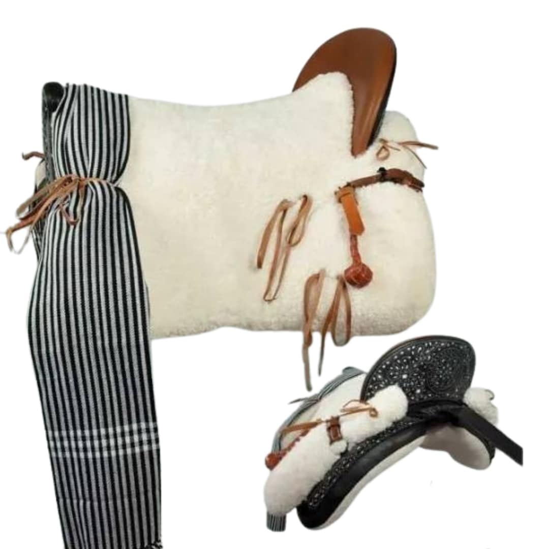 SILLA ZALDI C. VAQUERA REPUJADA (COMPLETA) - Tienda Hípica Online | D’Hispania ®
